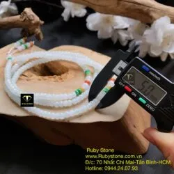 Chuỗi phỉ thuý băng ngọc bánh xe 5 ly