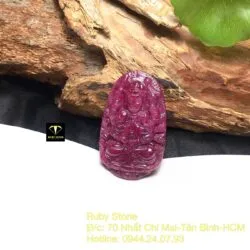 Phật bản mệnh - Thiên thủ thiên nhãn Ruby Nam Phi, KT 43mm - Ảnh 6