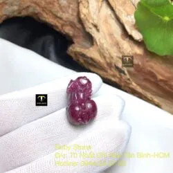 Tỳ hưu Ruby Nam Phi, kích thước 25mm