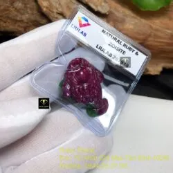 Thiềm thừ (Cóc ba chân) Ruby Nam Phi tạc tay - Ảnh 3