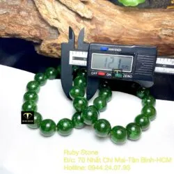 Vòng chuỗi Ngọc bích Canada xanh lá 12 ly - Ảnh 4