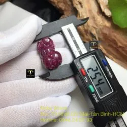 Tỳ hưu Ruby Nam Phi, kích thước 25mm - Ảnh 2
