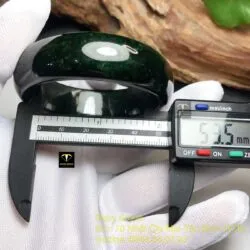 Vòng tay cẩm thạch xanh đen, bản 18mm Vòng tay cẩm thạch xanh đen, bản 18mm