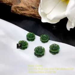 Mặt dây chuyền hoa mẫu đơn Ngọc bích xanh đậm Mặt dây chuyền hoa mẫu đơn Ngọc bích xanh đậm