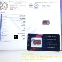 Tỳ hưu Ruby Nam Phi đỏ chạm tay - Ảnh 2