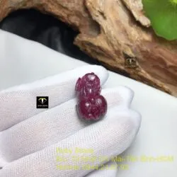 Tỳ hưu Ruby Nam Phi, kích thước 25mm - Ảnh 5