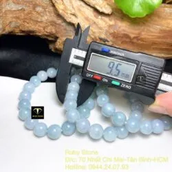 Vòng chuỗi Cẩm thạch Lam ngọc đậm 9,5 ly Vòng chuỗi Cẩm thạch Lam ngọc đậm 9,5 ly