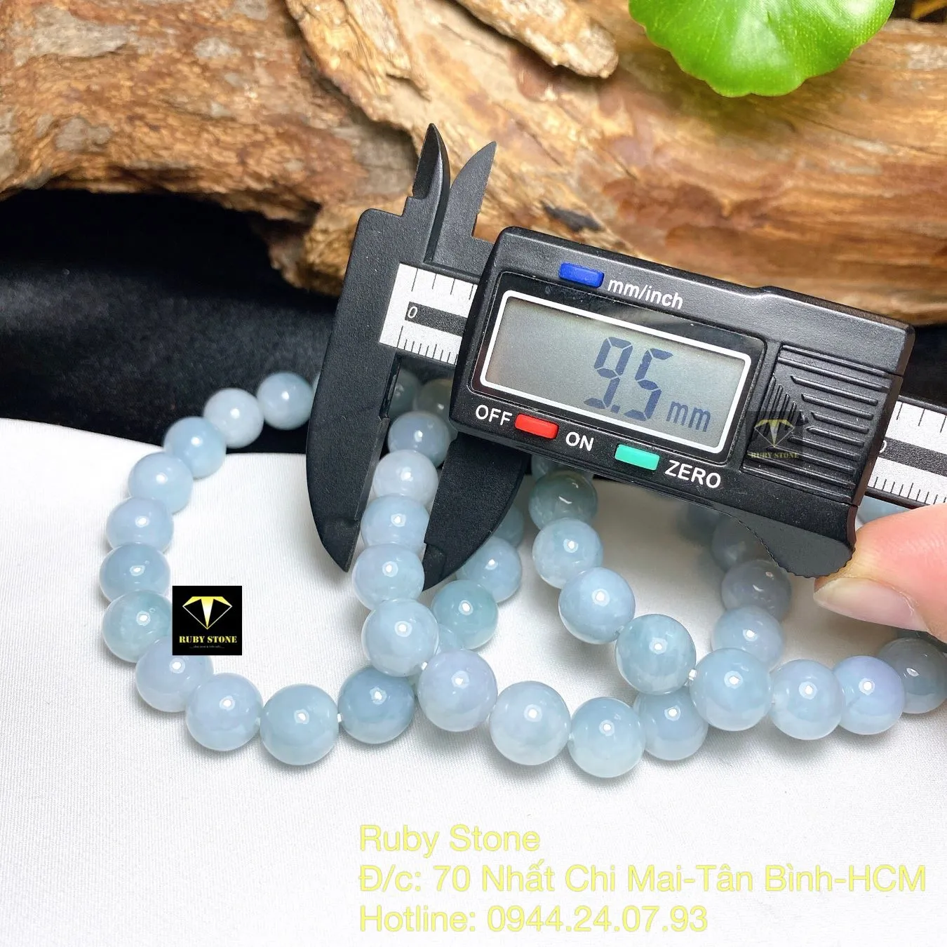 Vòng chuỗi Cẩm thạch Lam ngọc đậm 9,5 ly Vòng chuỗi Cẩm thạch Lam ngọc đậm 9,5 ly - Ảnh 5