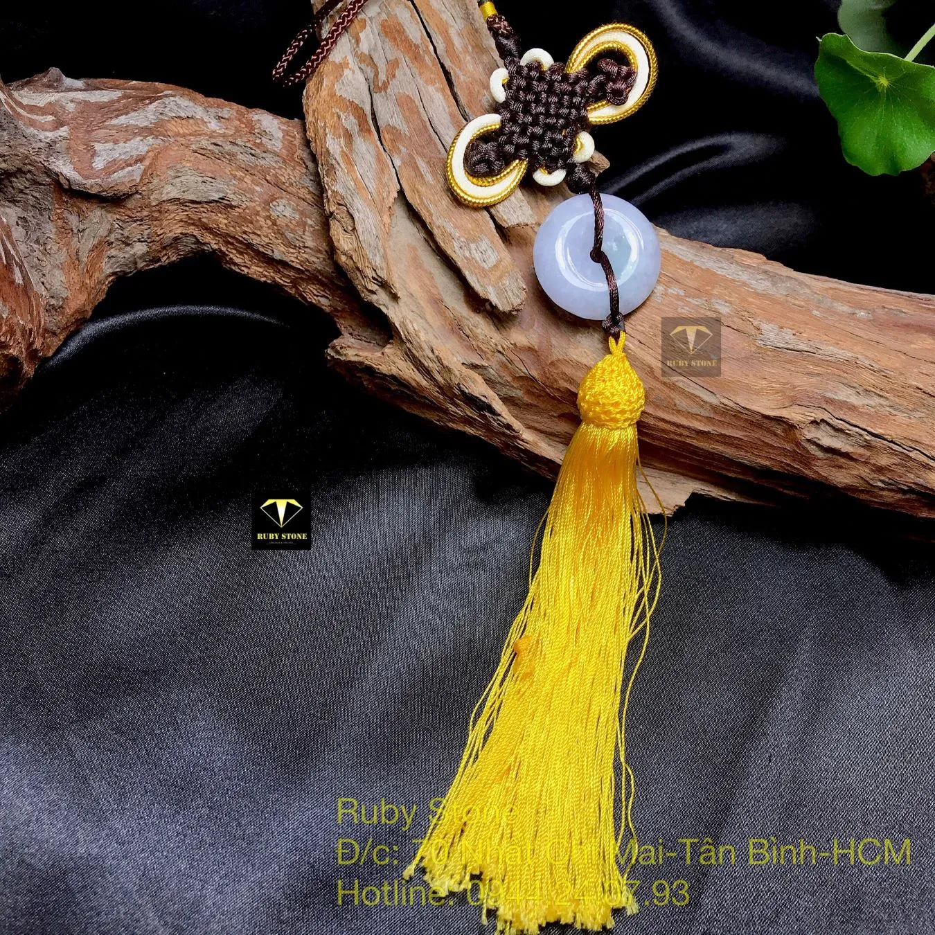 Ngọc bội đồng điếu Cẩm thạch trắng phớt xanh, ánh tím nhẹ Ngọc bội đồng điếu Cẩm thạch trắng phớt xanh, ánh tím nhẹ - Ảnh 5