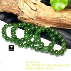 Vòng chuỗi Ngọc bích Canada xanh lá 12 ly - Ảnh 2