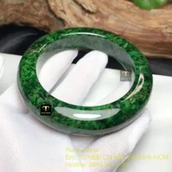 Vòng ngọc cẩm thạch sơn thuỷ xanh cho nam, bản 16mm - Ảnh 7