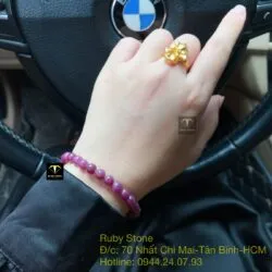 Vòng chuỗi Ruby Nam Phi 6,5 ly - Hình ảnh 2