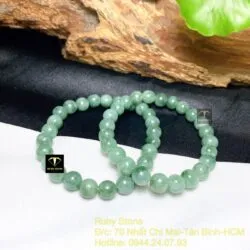 Vòng chuỗi ngọc Cẩm thạch đậu lý 7,3 ly