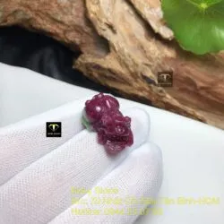 Tỳ hưu Ruby Nam Phi, kích thước 25mm - Ảnh 3