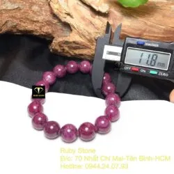 Vòng tay Ruby Nam Phi VIP 11,5 ly - Hình ảnh 5