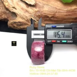 Nhẫn càn long Ruby Nam Phi, bản 15mm - Ảnh 3