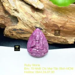 Phật Thích Ca Ruby Nam Phi, KT 36mm