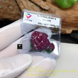 Thiềm thừ (Cóc ba chân) Ruby Nam Phi tạc tay - Ảnh 5