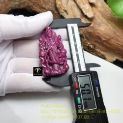 Phật bà quan âm Ruby Nam Phi, kích thước 50mm - Ảnh 4