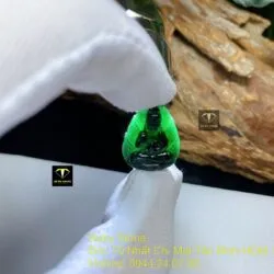 Phật Quan Âm ngọc Phỉ Thúy Mực Dục, KT 20mm - Hình ảnh 3