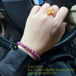 Vòng chuỗi Ruby Nam Phi 6,5 ly - Hình ảnh 3