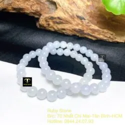 Vòng chuỗi băng ngọc trắng 7,3 ly