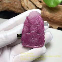 Phật quan âm tự tại Ruby Nam Phi, kích thước 52mm - Hình ảnh 2