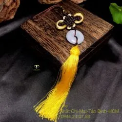 Ngọc bội đồng điếu Cẩm thạch trắng phớt xanh, ánh tím nhẹ Ngọc bội đồng điếu Cẩm thạch trắng phớt xanh, ánh tím nhẹ