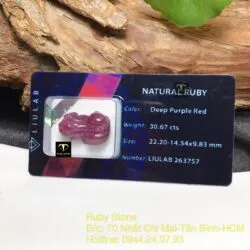 Tỳ hưu Ruby Nam Phi tạc tay