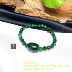 Vòng chuỗi cẩm thạch 6 ly mix lu thống ngọc Cẩm thạch sơn thuỷ - Ảnh 4