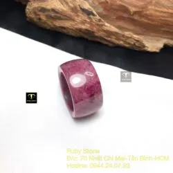 Nhẫn càn long Ruby Nam Phi, bản 15mm - Ảnh 7