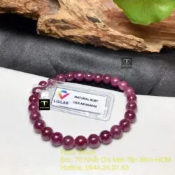 Vòng chuỗi Ruby Nam Phi 6,5 ly - Hình ảnh 8