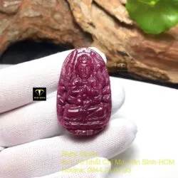 Phật bản mệnh - Thiên thủ thiên nhãn Ruby Nam Phi, KT 43mm - Ảnh 5
