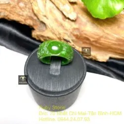 Nhẫn song long Ngọc bích Canada, bản nhỏ - Ảnh 3
