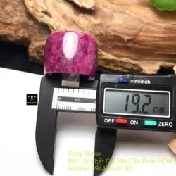 Nhẫn càn long Ruby Nam Phi, bản 19mm Nhẫn càn long Ruby Nam Phi, bản 19mm