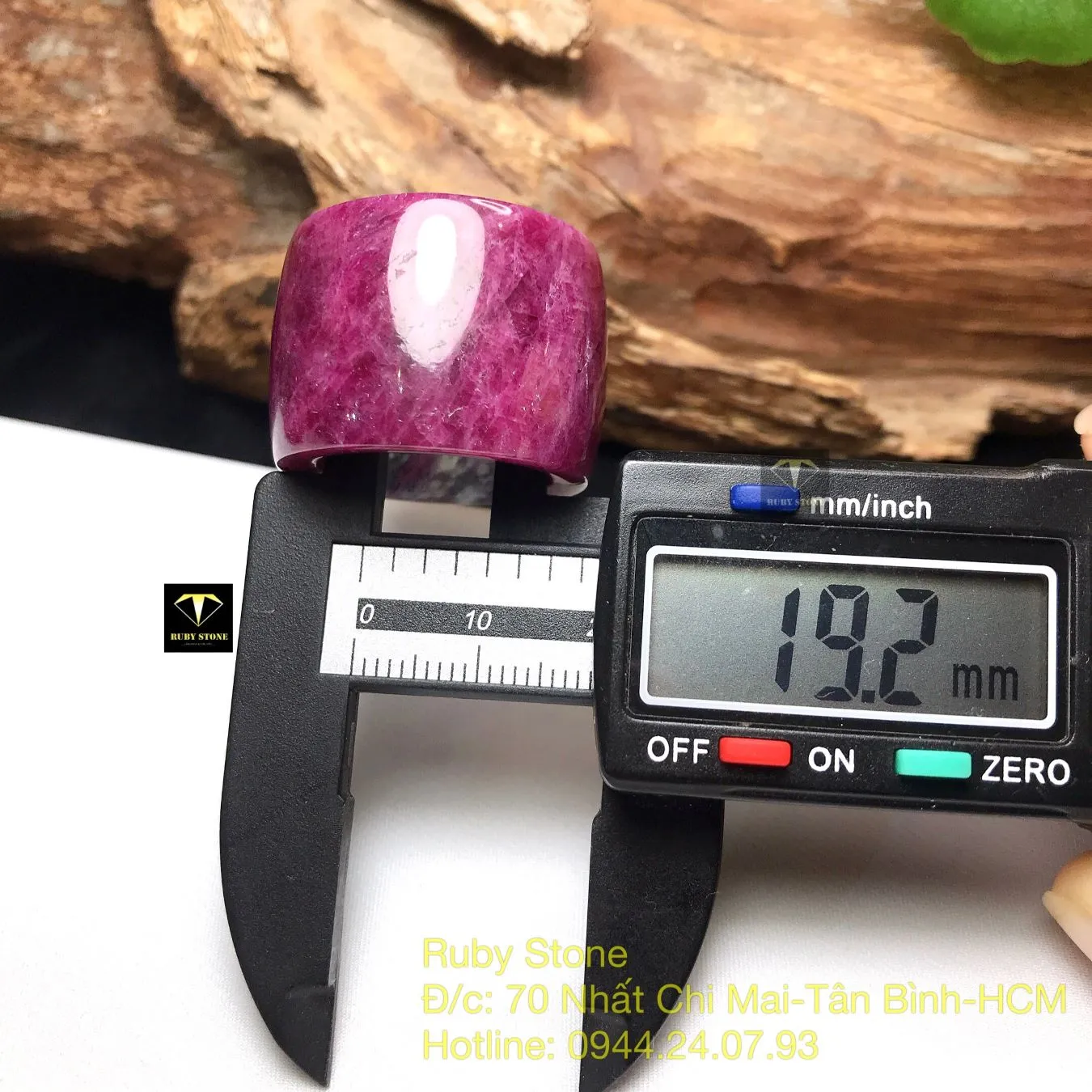 Nhẫn càn long Ruby Nam Phi, bản 19mm Nhẫn càn long Ruby Nam Phi, bản 19mm - Ảnh 5