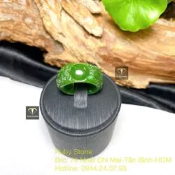 Nhẫn song long Ngọc bích Canada, bản nhỏ - Ảnh 4