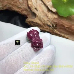 Tỳ hưu Ruby Nam Phi, kích thước 25mm - Ảnh 4