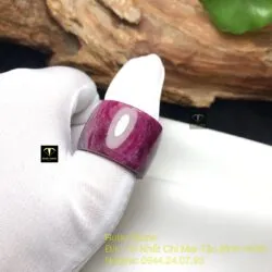 Nhẫn càn long Ruby Nam Phi, bản 19mm Nhẫn càn long Ruby Nam Phi, bản 19mm