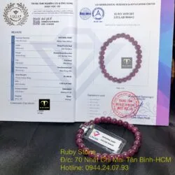 Vòng chuỗi Ruby Nam Phi 6,5 ly - Hình ảnh 5