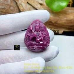 Phật Đại Thế Chí Bồ Tát Ruby Nam Phi, KT 35mm - Ảnh 2