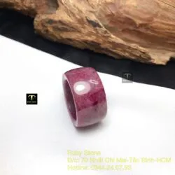 Nhẫn càn long Ruby Nam Phi, bản 15mm - Ảnh 6