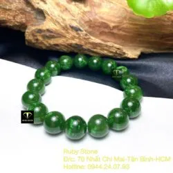 Vòng chuỗi Ngọc bích Canada xanh lá 12 ly - Ảnh 5