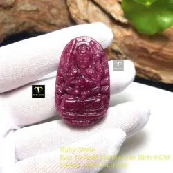 Phật bản mệnh - Thiên thủ thiên nhãn Ruby Nam Phi, KT 43mm