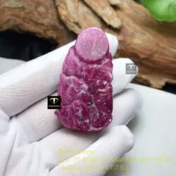 Phật bà quan âm Ruby Nam Phi, kích thước 50mm - Ảnh 5