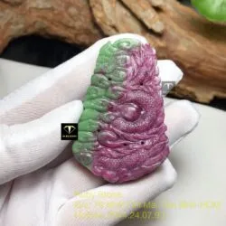 Phật quan âm Ruby Nam Phi, kích thước 57mm - Hình ảnh 2