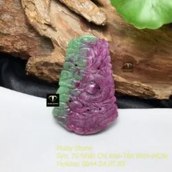 Phật quan âm Ruby Nam Phi, kích thước 57mm - Hình ảnh 6