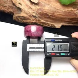 Nhẫn càn long Ruby Nam Phi, bản 15mm - Ảnh 2