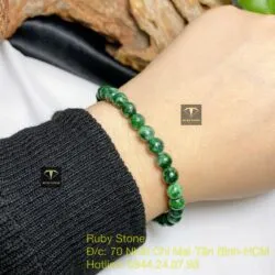 Vòng chuỗi ngọc Cẩm thạch sơn thuỷ 7 ly - Hình ảnh 4
