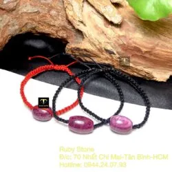 Cặp lu thống Ruby Nam Phi tết dây đeo tay - Ảnh 2